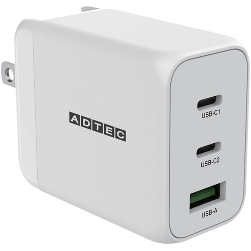 ＰＤ対応ＧａＮ　ＡＣ充電器／６５Ｗ／ＵＳＢ－Ａｘ１・Ｃｘ２／ホワイト　ＡＰＤ－Ｖ０６５ＡＣ２－ＷＨ　■お取り寄せ品