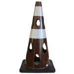 穴あきコーン　ブラウン