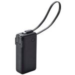 モバイルバッテリー／ＡＣ一体型／１００００ｍＡｈ／ブラック　ＤＥ－ＡＣ１５－１００００ＢＫ　■お取り寄せ品