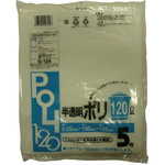 Ｇ－１２４　半透明ポリ　１２０Ｌ　１５０枚　【お取り寄せ品】８営業日以内届