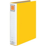 チューブファイル　エコツインＲ　黄　Ａ４　縦　背幅６５ｍｍ３冊