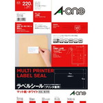 上質紙ラベル　兼用　Ａ４　１０面名刺サイズ　２２枚