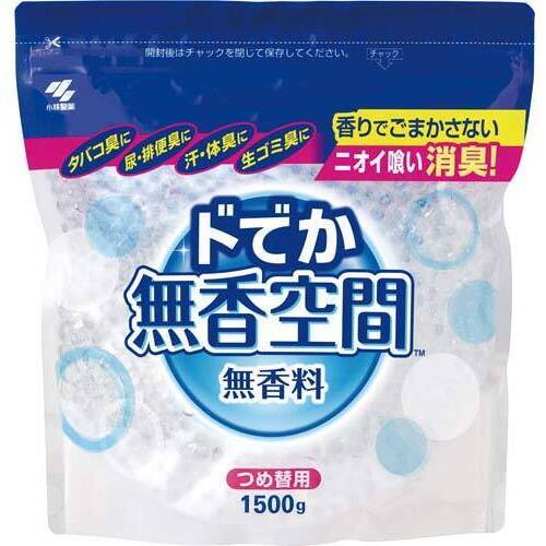 ドでか無香空間　つめ替用無香料　１６００Ｇ×６