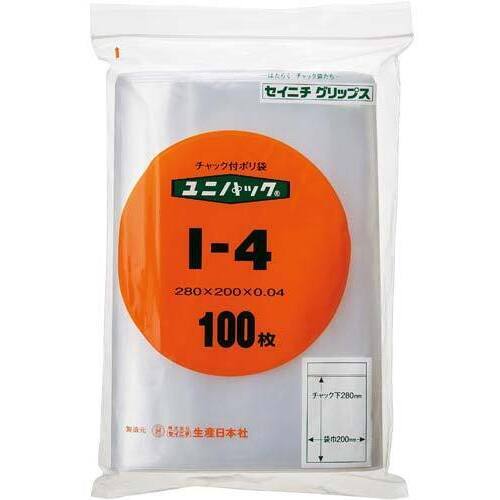 ユニパック　チャック付ポリ袋　Ｂ５　１００枚入×５