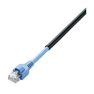 屋外用ツメ折れ保護カバー付ＬＡＮケーブル（Ｃａｔ５Ｅ）／２０ｍ／ブラック　ＬＤ－ＶＡＰＦＲ／ＢＫ２０　■お取り寄せ品