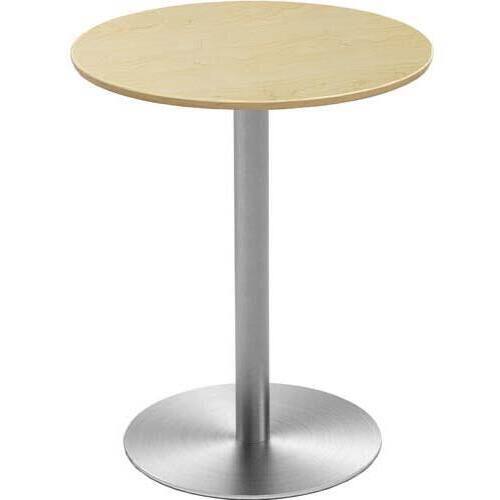 カフェテーブルステンレス丸脚丸天板６００ＮＡ　【組立サービス付】