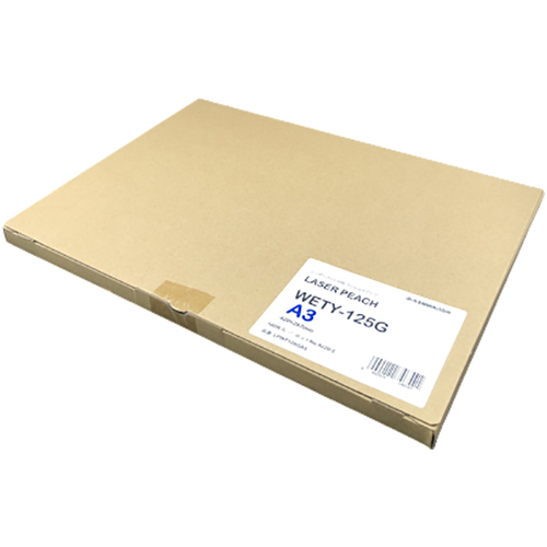 レーザーピーチグロス　ＷＥＴＹ－１２５Ｇ（両面）Ａ３　１００枚／箱