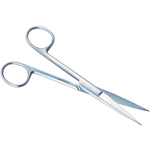 外科剪刀　（左利き用）　両尖　直　全長１４５ｍｍ　Ｂ０２２－０２８８－Ｌ
