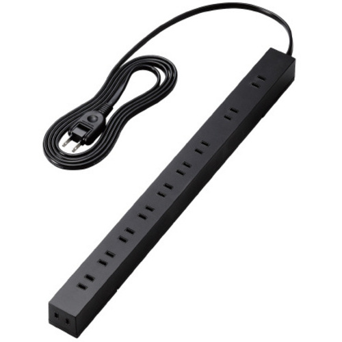 電源タップ　２ｍ　２Ｐ　１０個口　ブラック