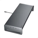 Ａｎｋｅｒ　ＵＳＢ－Ｃ　ハブ　（１０－ｉｎ－１　Ｍｏｎｉｔｏｒ　Ｓｔａｎｄ）　ダークグレー　■２営業日内届