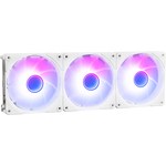 ＬＥＤ内蔵ホワイトカラーケースファン　３個セット　ホワイト　ＯＷＬ－ＦＳＴ１２２５ＡＲＧＢ－ＷＨ３Ｐ　■お取り寄せ品