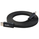 マグピタ　マグネットＵＳＢケーブル　平形　フラット　ＰＤ６０Ｗ　Ｃ　ｔｏ　Ｃ　１．０ｍ　ブラック　■お取り寄せ品