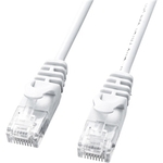 カテゴリ６極細ＬＡＮケーブル（０．５ｍ・ホワイト）　ＬＡ－ＳＬ６－００５Ｗ　■お取り寄せ品