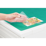 デスクマット　片面無移行（塩ビ）　１６８　厚手１．８ｍｍ厚　Ｗタイプ（下敷付）　Ｗ１５９０&times;Ｄ７９０ｍｍ　■お取り寄せ品