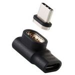 ＵＳＢ　Ｔｙｐｅ－Ｃアダプタ／着脱式マグネット／Ｌ字／最大１００Ｗ／ブレーカー搭載／ブラック　■お取り寄せ品