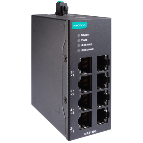 ８ポート　産業用ネットワークアドレス変換　（ＮＡＴ）　デバイス　ＮＡＴ－１０８　■お取り寄せ品