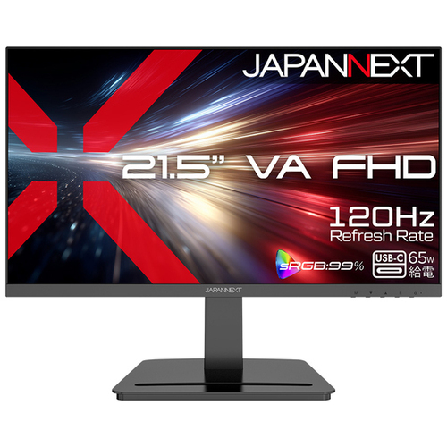 液晶ディスプレイ　２１．５型／１９２０&times;１０８０／ブラック　ＪＮ－２１５Ｖ１２０Ｆ－Ｃ６　■２営業日内届