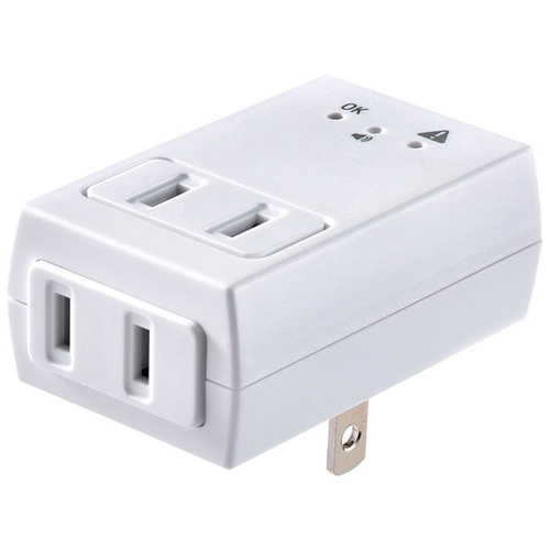 アラームタップ　２Ｐ　Ａ－Ａ２Ｌ（Ｗ）　■お取り寄せ品