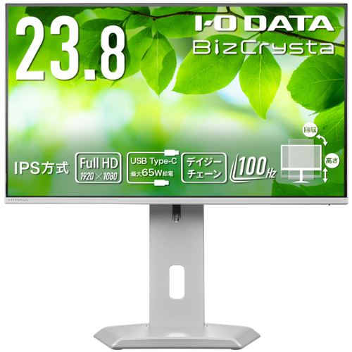 液晶ディスプレイ　２３．８型／ＵＳＢ－Ｃ／ホワイト　ＬＣＤ－Ｃ２４３ＳＭＷ－Ｆ　■お取り寄せ品
