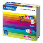 ＤＶＤ＋Ｒ　ＤＬ　８．５ＧＢ　ＰＣデータ用　８倍速対応　１０枚スリムケース入り　ワイド印刷可能　■お取り寄せ品