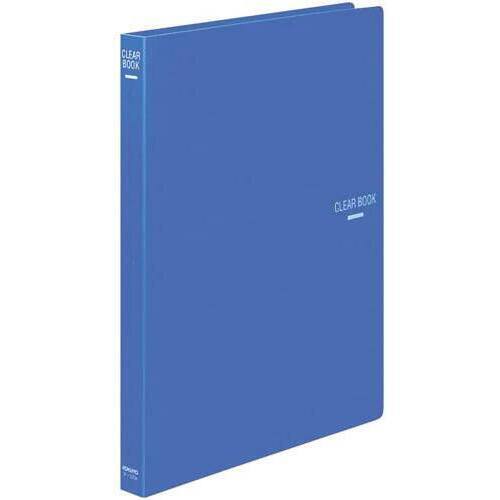 クリヤーブック替紙式　青　Ａ４縦背幅２７ｍｍ１０冊