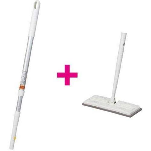 ３段伸縮アルミ柄＋フロアワイパーセット