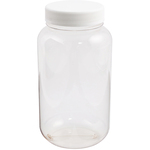 クリヤ広口瓶（透明エンビ製）　１Ｌ　　５－０３１－０４　●ご注文は数量１４から