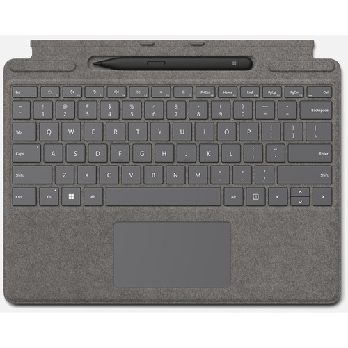 【２０２４年３月発売】Ｓｕｒｆａｃｅ　Ｐｒｏ　スリム　ペン　付き　キーボード　（プラチナ）　■お取り寄せ品