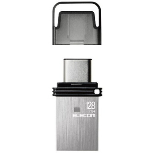 ＵＳＢメモリ／ＵＳＢ３．２（Ｇｅｎ１）／Ｔｙｐｅ－Ｃ／キャップ式／１２８ＧＢ／シルバー　■お取り寄せ品