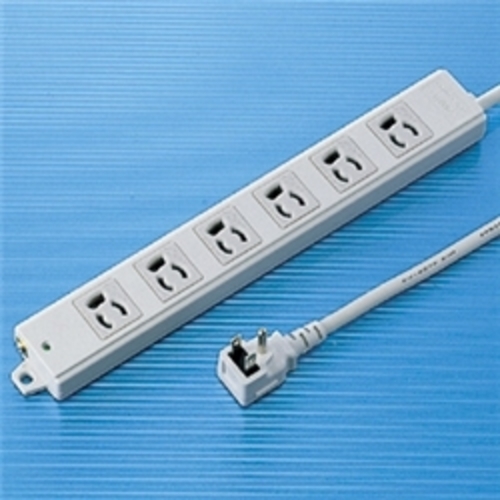 工事物件タップ（３Ｐ・６個口・５ｍ）　ＴＡＰ－ＫＥ６Ｌ－５　■お取り寄せ品
