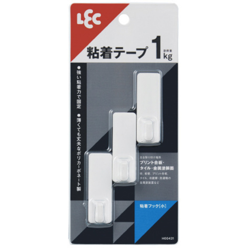 粘着フック（小スリム）３個