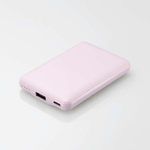 モバイルバッテリー／薄型／１５Ｗ出力／５０００ｍＡｈ／ラベンダー　ＤＥ－Ｃ４５－５０００ＰＵ　■お取り寄せ品