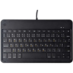超薄型軽量ＵＳＢ　Ｔｙｐｅ－Ｃ有線キーボード　ブラック　ＭＤＳ－ＵＣＫＢ０２ＢＫ　■お取り寄せ品