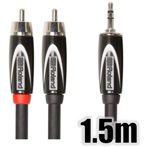 オーディオケーブル／１．５ｍ／ＲＣＡピン&times;２－３．５ｍｍステレオ・ミニ　ＲＣＣ－５－３５２ＲＶ２　■お取り寄せ品