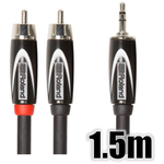 オーディオケーブル／１．５ｍ／ＲＣＡピン×２－３．５ｍｍステレオ・ミニ　ＲＣＣ－５－３５２ＲＶ２　■お取り寄せ品