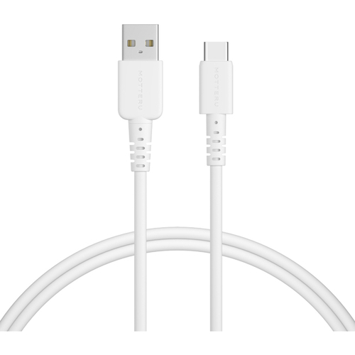 ＵＳＢ－Ａ　ｔｏ　Ｃシリコンケーブル　１ｍ　エアリーホワイト　ＭＯＴ－ＳＣＢＡＣＧ１００－ＷＨ　■お取り寄せ品