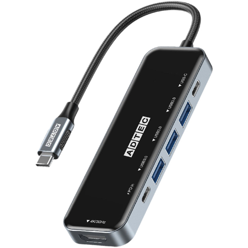 マルチポートハブ　６ｉｎ１　ＵＳＢ－Ｃ　（Ｔｙｐｅ－Ｃ　Ｔｙｐｅ－Ａ　４Ｋ　ＦｕｌＨＤ）　■お取り寄せ品