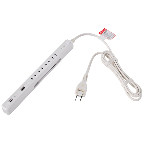 スリム回転ＵＳＢタップ　ＰＤ２０Ｗ　ホワイト　ＷＢ－ＳＬ４２２２ＳＵＣ（Ｗ）　■お取り寄せ品