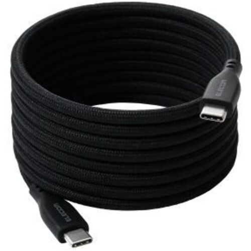 ＵＳＢ　Ｔｙｐｅ－Ｃケーブル／まとまる／メッシュ／２．０ｍ／ブラック　ＭＰＡ－ＣＣＴＭＧ２０ＢＫ　■お取り寄せ品