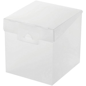 組立式メディアケース収納ボックス／クリア　ＣＣＤ－ＭＢ０１ＣＲ　■お取り寄せ品