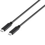 ＵＳＢ３．１　Ｇｅｎ２ケーブル　ＴｙｐｅＣ　ｔｏ　Ｃ　３Ａ対応　０．５ｍ　ブラック　■お取り寄せ品