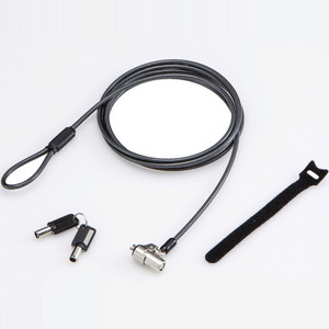 セキュリティワイヤー／シリンダー錠／ＮｏｂｌｅＷｅｄｇｅ（３．２&times;４．５）互換／通常キー　■２営業日内届