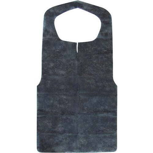 不織布エプロン　黒　３０枚入&times;５