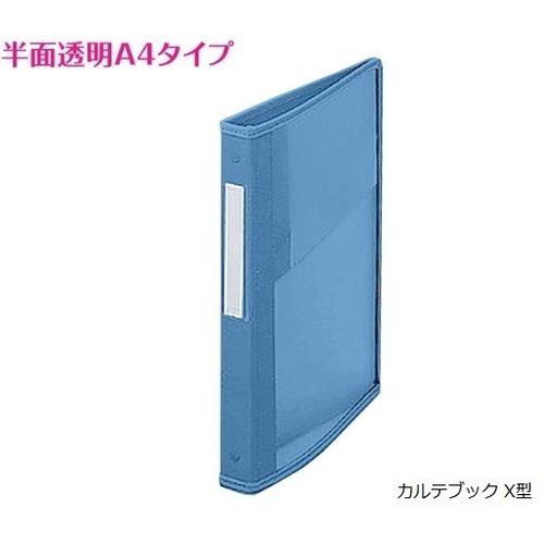 カルテブック　平テコ型・２穴　ブルー　背幅２０ｍｍ　ＮＳＣ－４２０－２　０－５６３２－０５