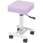 スリムスツール　ラベンダー　２６０&times;２６０&times;４８５～６８０ｍｍ　ＣＳ－ＬＶ　７－４４８９－０３