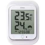 デジタル温湿度計「ルーモ」　ホワイト　Ｏ－２９３ＷＴ　■お取り寄せ品