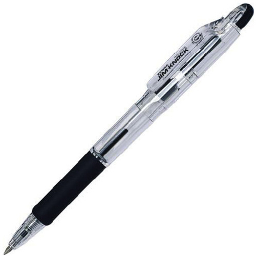 ノック式ボールペン　ジムノック０．７ｍｍ　黒　３０本入