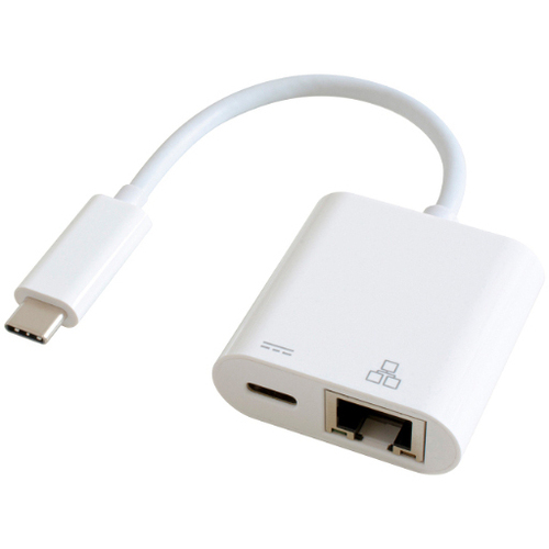 有線ＬＡＮ接続しながら充電もできるＵＳＢ－Ｃ（Ｒ）変換アダプター　ホワイト　ＧＰ－ＣＲ４５Ｈ１００／Ｗ　■お取り寄せ品