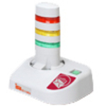 メル丸くん　電子メール直接受信（ＰＯＰ／ＩＭＡＰ対応）警告灯　３灯色レンズ／ライトグレー　■お取り寄せ品