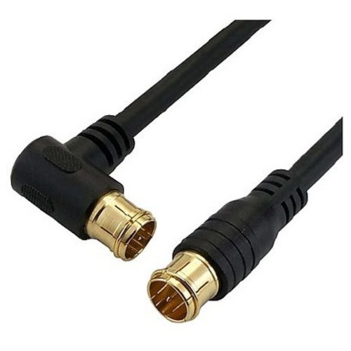 ケーブル　１０ｍ　黒　両側Ｆ型差込式　【お取り寄せ品】１３営業日以内届